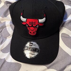 New Era Black Cap with Chicago bulls Logo